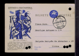 Gc9631 PORTUGAL "Roi D.Afonso I" Castles Chateau Postal Stationery Aveiro »Lisboa - Castles