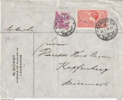 LETTERA SVIZZERA 1938 10+20(+5) PRO JUVENTUTE TIMBRO LAUSANNE (YK10 - Briefe U. Dokumente