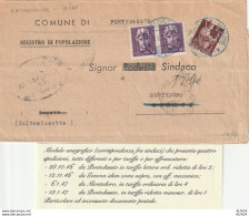 LETTERA 1947 DIVERSE SPEDIZIONI 2---2X50 TIMBRO PONTDASSIO (YK90 - 1946-60: Storia Postale