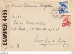 LETTERA SVIZZERA 1946 20+30 PRO JUVENTUTE TIMBRO ZURICH (YK76 - Storia Postale