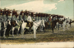 CPA Militaria Exercice De Tir Au 4eme Spahis - Uniformen