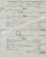 1844 COMPTE DE VENTE + LETTRE Sign. Augier Fils Transport Marseille Pour Caussemille Ainé & Fils Draguignan Var - 1800 – 1899