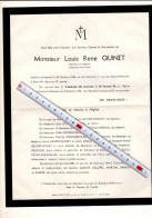 2005 DOODSBRIEF -  LOUIS QUINET DECEDE 1966 PARIS - Obituary Notices