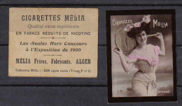 M022 - CARTE CIGARETTES MELIA ALGER - TIRAGE F - BROWNE - Melia