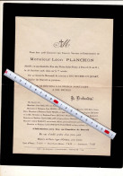 2010 DOODSBRIEF -  LEON PLANCHON DECEDE A DRAVEIL (s Et O ) 1918 - Obituary Notices