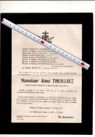 2012 DOODSBRIEF -  AIME THUILLIEZ DECEDE A LAMBRES 1939 - Obituary Notices