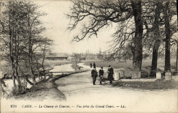 CPA Caen La Champ De Courses Vue Prise Du Grand Cours - Caen