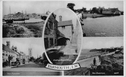 L240 England Yarmouth I W Pierd Castle Courtyard Square Common Boats Postcard - Altri & Non Classificati