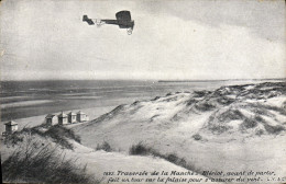 CPA Avion Aviation Traversee De La Manche Bleriot Fait Un Tour Sur La Falaise - ....-1914: Vorläufer