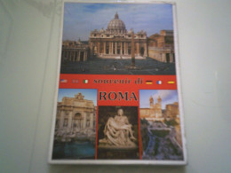 Pieghevole A Soffietto Cartoline "SOUVENIR DI ROMA" Anni 1990 - Tourism Brochures