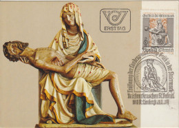 Carte-Maximum AUTRICHE N° Yvert 1404  (PIETA D'ADMONT- Noël 1978) Obl Sp Ill 1er Jour - Cartes-Maximum (CM)