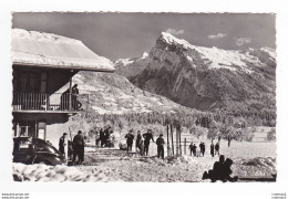 74 SAMOËNS L'Etelley Ou L'Etelay De La Terrasse Du Chalet Fleuri Vue Sur Le Criou Tél :12 Peugeot 203 Luge Skis VOIR DOS - Samoëns
