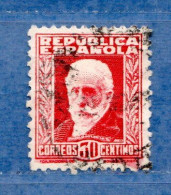 (Us6) )  SPAGNA °- 1931-34 - .Yv. 505A. Avec Chiffre. Usato - Gebruikt