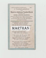 DOODSPRENTJE VANDEN HOECK MAURICE ZOON VAN HENRI EN HELENA MAERTENS MENEN 1912 - 1921 - Todesanzeige