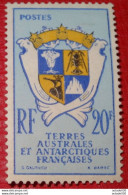 TAAF 1959 Definitive / Coat Of Arms 20F 1v ** Mnh .............. CL1-6-1b - Ungebraucht
