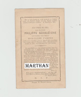 DOODSPRENTJE SCHALOIGNE PHILIPPE ECHTGENOOT PERSYN BRUGGE 1885 - 1891 - Todesanzeige