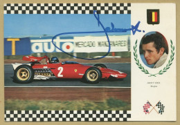 Jacky Ickx - Belgian Racing Driver - Rare And Nice In Person Signed Photo - COA - Sportief