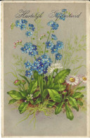 Wiesenblumen, Holländische Glückwunschkarte, Gelaufen - Blumen