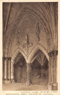 L239 England Chapter House Westminster Abbey Doorway Of Vestibule Postcard - Altri & Non Classificati