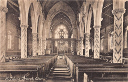 L240 England St John's Church Eton Interior Vintage Postcard - Altri & Non Classificati