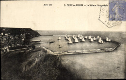 CPA Port En Bessin La Ville Et L'avant Port Bateaux - Sonstige & Ohne Zuordnung