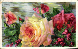 CPA Fantaisie Fleurs - Sonstige & Ohne Zuordnung