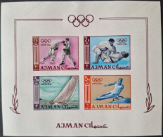 AJMAN / YT BF 2 Non Dentelé / SPORT - TOKYO 64 - JUDO - BOXE - CHEVAL ARCON - YACHTING - VOILE - BATEAU / NEUF ** / MNH - Summer 1964: Tokyo