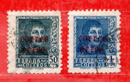 (Us.6)  SPAGNA °- 1938 - Ferdinand Le Cathplique.  Yvert. 182-183 Obliterer. - Used Stamps