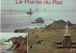 CP   [29] Finistère > Pointe Du Raz  , Voiliers "la Belle Poule ", "Etoile" Phare De La Vielle - La Pointe Du Raz