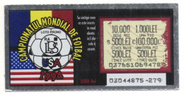 WORLD FOOTBALL CHAMPIONSHIP USA'94 LOTTERY TICKET,  No.03044875-279, 1994, R4OMANIA - Lottery Tickets