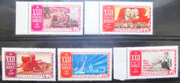 Russia   USSR  1961 Mi. 2531 - 2535  **  MNH - Ungebraucht