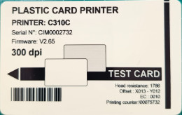 PLASTIC CARD PRINTER - TEST CARD - Other & Unclassified