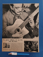 Django Reinhardt. Musique Jazz. Photo De Magazine. Roulotte Au Bourget. 34/26 Cm. - Photographs