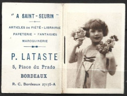 PETIT ALMANACH DE POCHE 1927 P Lataste Bordeaux Format 6 X 4 Cm - Small : 1921-40