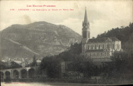 CPA Les Hautes Pyrenees Lourdes La Basilique - Lourdes