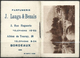 PETIT ALMANACH DE POCHE 1927 Parfumerie J.Lauga & Benais Bordeaux Format 5,8 X 4 Cm - Small : 1921-40