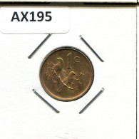 1 CENT 1989 AFRIQUE DU SUD SOUTH AFRICA Pièce #AX195.F.A - Zuid-Afrika
