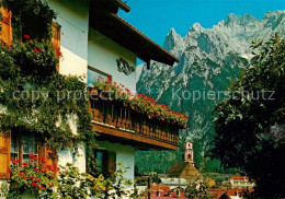Mittenwald Bayern Mit Pfarrkirche St Peter Und Paul Karwendelgebirge - Mittenwald