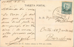58600. Postal VENDRELL (Tarragona) 1932. Republica. Postal Barcelona, Privada Pastillas Dr. Andreu - Brieven En Documenten