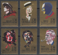 Personnages Célèbres 1990, La Série Complète** N°2649 à 2654 - Ungebraucht