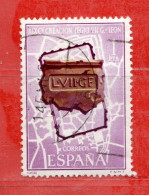 (Us6) ) SPAGNA °- 1968 -  PIANTINA Di LEON.  Yv. 1530. Usati. Come Scansione - Gebraucht