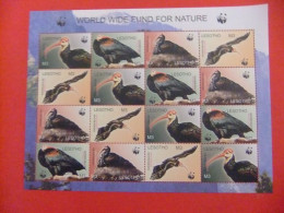 137 LESOTHO 2004 / PROTECCION De La FAUNA WWF / YVERT 1781 / 1784 MNH Bloc 4 - Ongebruikt