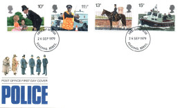 (RECTO / VERSO) POLICE - 26 SEP. 1979 - READING.BERCKS - FIRST DAY COVER - 1971-1980 Decimal Issues