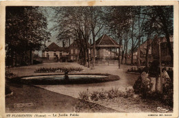 CPA Saint-Florentin - Le Jardin Public FRANCE (960815) - Saint Florentin