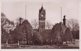 Arboretum Entrance Walsall Large Clock West Mids RPC Postcard - Altri & Non Classificati