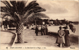 CPA JUAN-les-PINS - Le Boulevard De La Plage (514289) - Juan-les-Pins