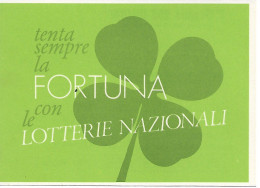 FORTUNA CON LE LOTTERIE NAZIONALI,S.F.I.M.I. SPA - ROMA - MODELLO PER INCOLLARE IL TAGLIANDO, - Lottery Tickets