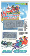 WINTER HOLIDAYS LOTTERY TICKET,  SANTA, SLEIGH, GIFTS, ,  No 24-002680-206, 1999, ROMANIA - Lottery Tickets