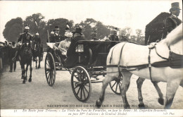 CPA Reception Du Roi De Norvege A Paris 28 Mai 1907 En Route Pour Trianon Versailles - Königshäuser