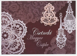 Postal Stationery Hungary 2008 Lace - Textile